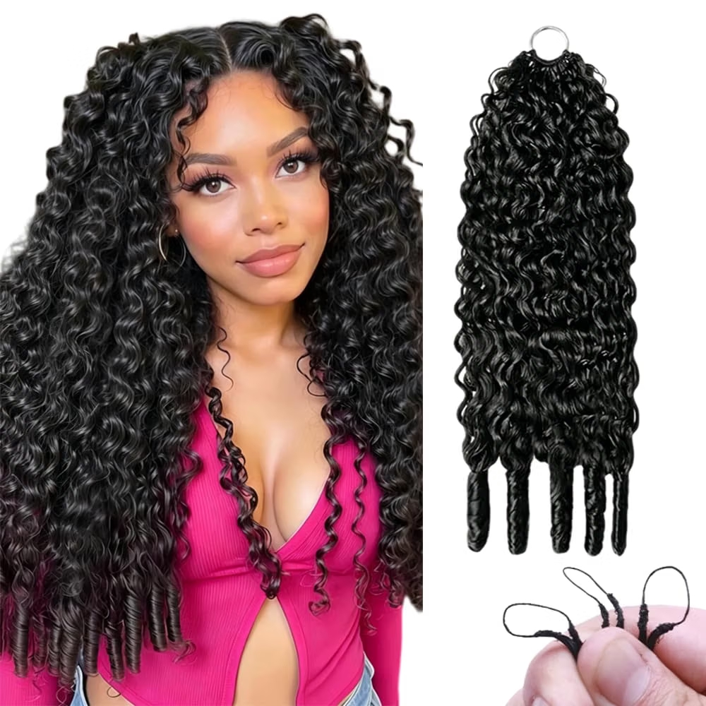 Hair Bundles - Burmese Curly Miracle Knots Crochet Human
