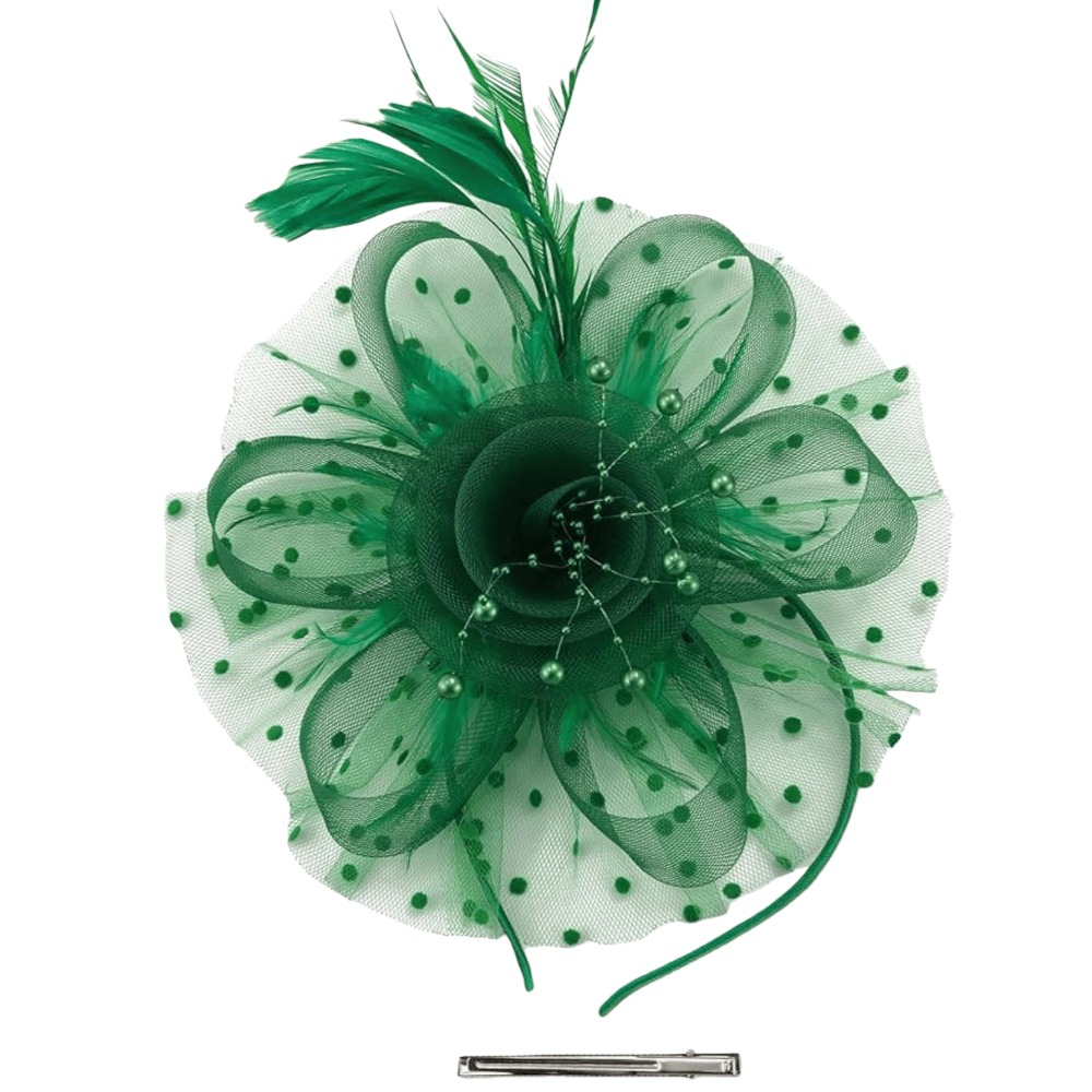 Hair Bundles - Bride Headdress Feathers Fascinator Hat Hoop