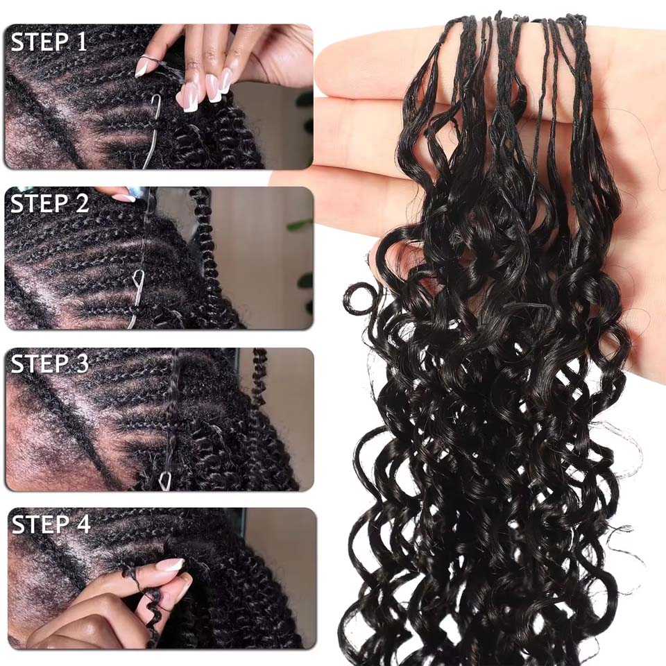 12A Burmese Curly Feather Croc - đánh giá và giá Water Wave Bulk Human Hair For Braiding
