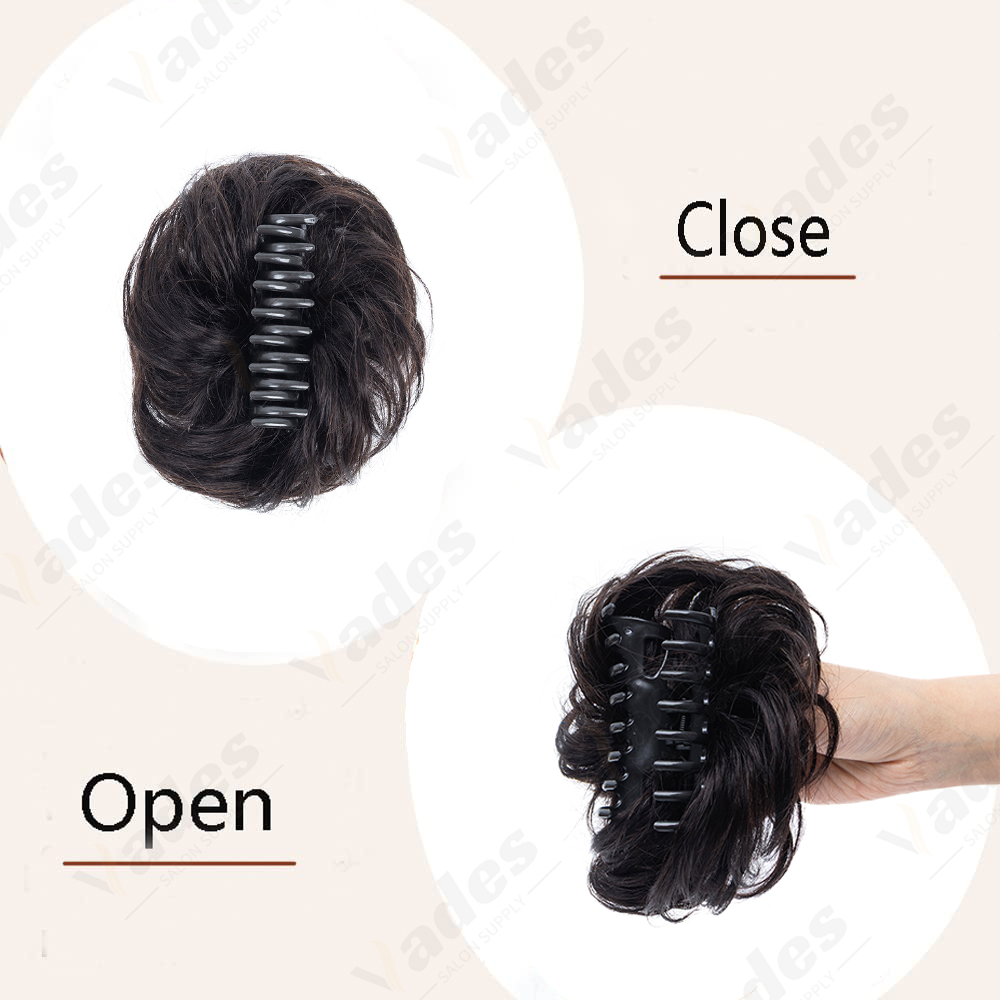 Messy Bun Hair Wavy Claw Clip  - đánh giá và giá Claw Clip Messy Bun Hair Piece