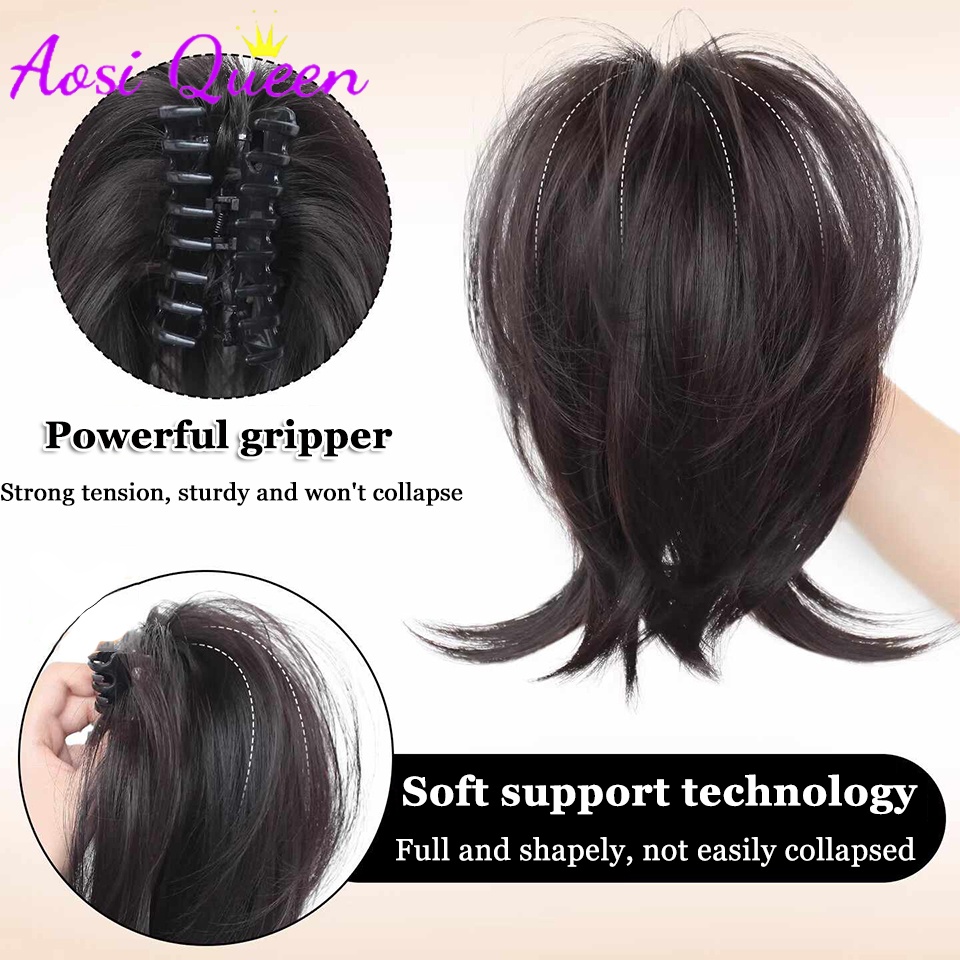 Synthetic Messy Bun Hair Scrun - đánh giá và giá Claw Clip Messy Bun Hair Piece