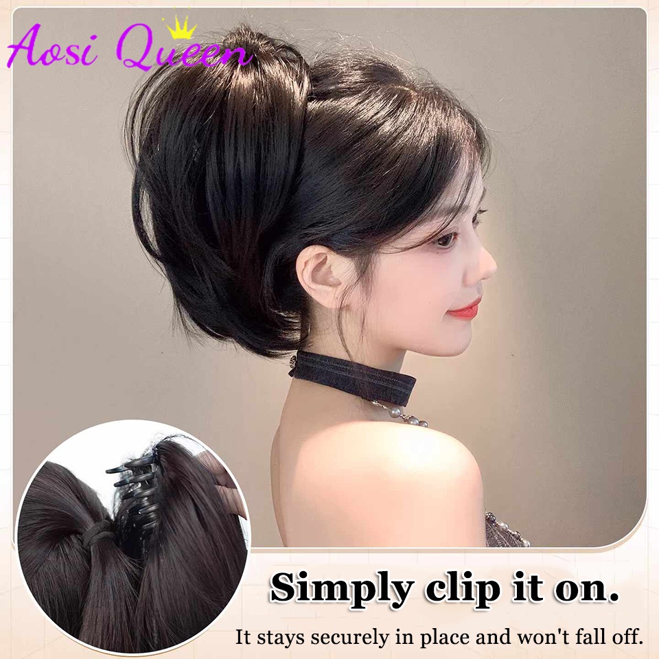 Synthetic Messy Bun Hair Scrun - đánh giá và giá Claw Clip Messy Bun Hair Piece