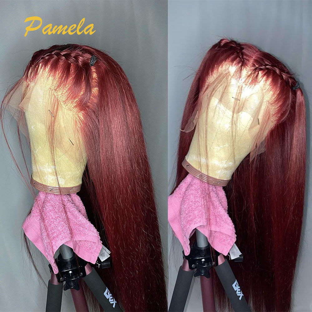 Super Double Drawn Burgundy Co - đánh giá và giá Human Hair Wigs