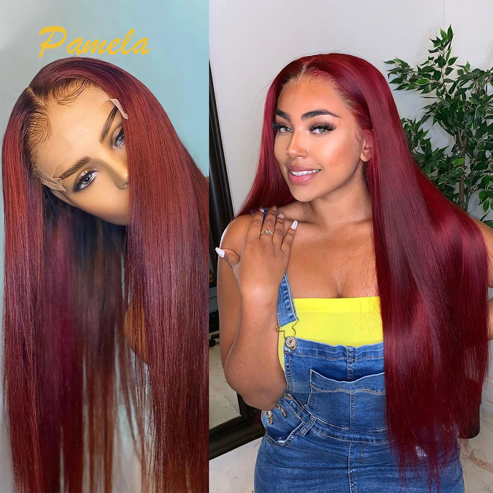 Super Double Drawn Burgundy Co - đánh giá và giá Human Hair Wigs