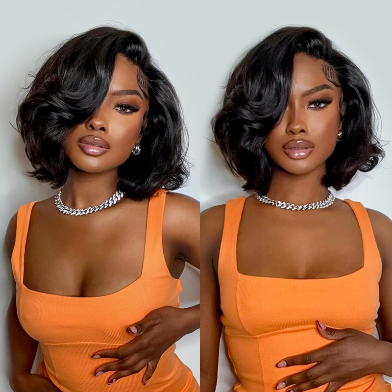 250% Density Human Hair Body W - đánh giá và giá Glueless Wear And Go Human Hair Wig