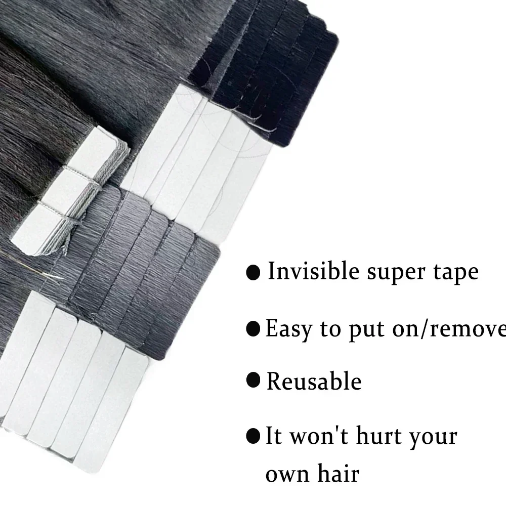 Tape In 100% Real Remy Human H - đánh giá và giá Invisible Tape In Extensions Real Hair