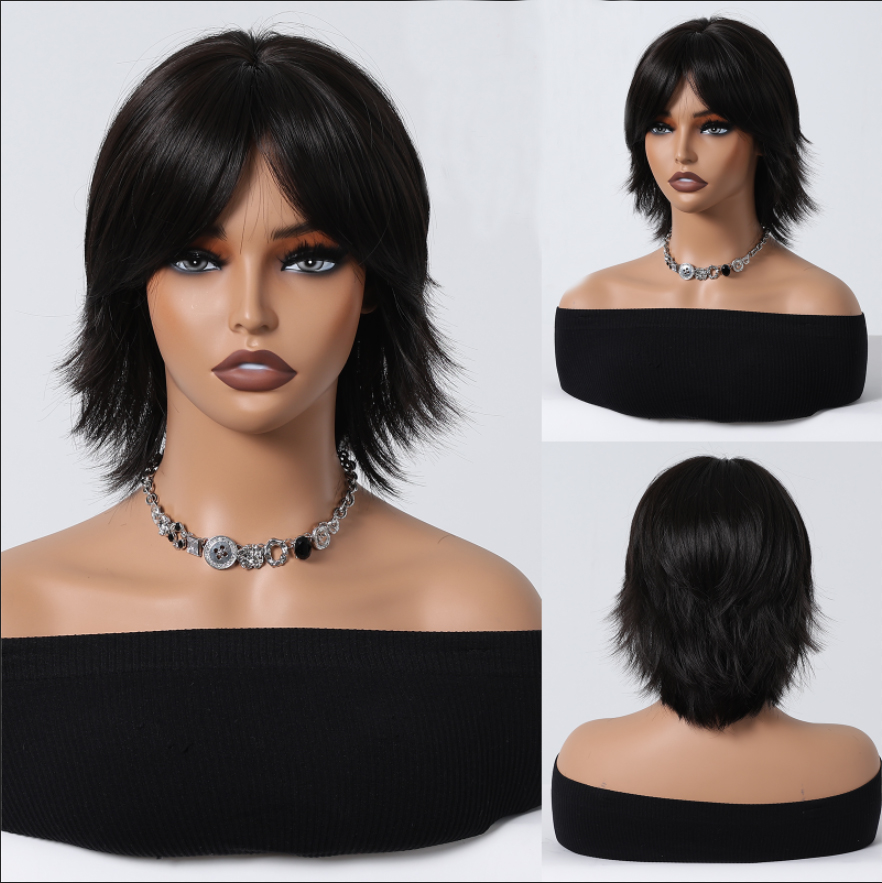 12Inch Short Mullet Head Wig W - đánh giá và giá Synthetic Braided Wigs For Black Women