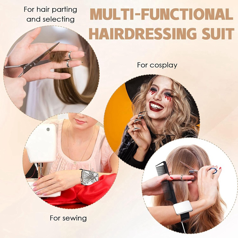 8 PCS Parting Ring Hair Select - đánh giá và giá Hair Clips