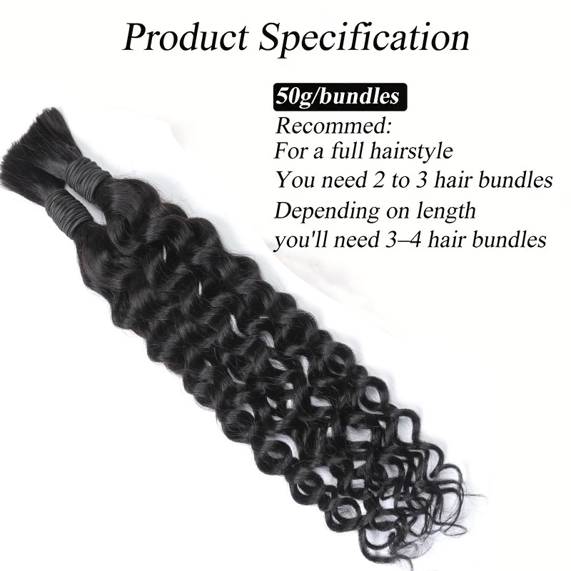 Boho Water Wave Human Hair for - đánh giá và giá Water Wave Bulk Human Hair For Braiding