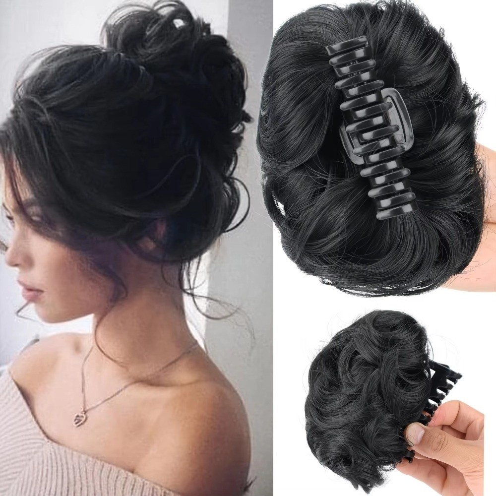 On Messy Hair Bun Hair Bun Cla - đánh giá và giá Claw Clip Messy Bun Hair Piece