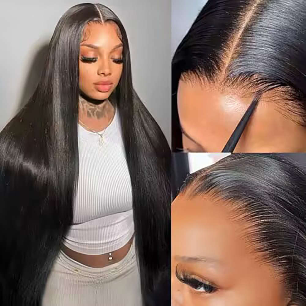 200% Density Bone Straight 7x6 - đánh giá và giá Hd Lace Frontal Wig Human Hair Pre Plucked