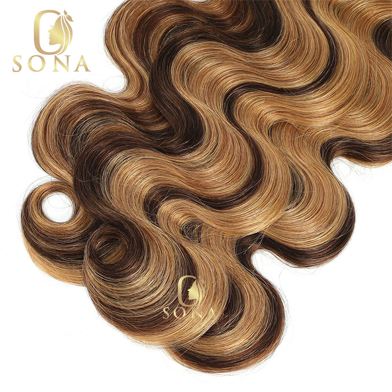 P4/27Highlight Honey Blonde Br - đánh giá và giá Hair Bundles