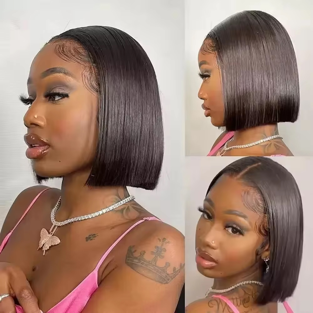 250 Density Straight 13x4 Lace - đánh giá và giá Pre Parted 13X4 Lace Front Bob Wig