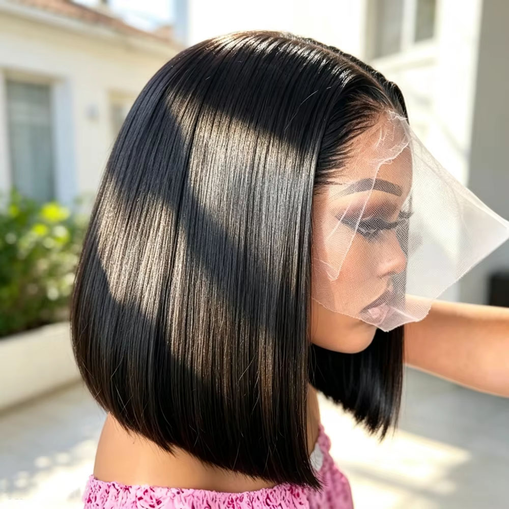 10-16 Inch Transparent 13x6 St - đánh giá và giá Pre Parted 13X4 Lace Front Bob Wig